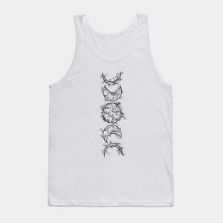 Branch and Vine Moon Phases (Vertical) Tank Top